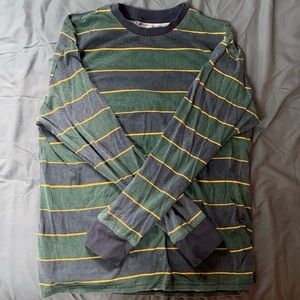 Striped long sleeve tee size M